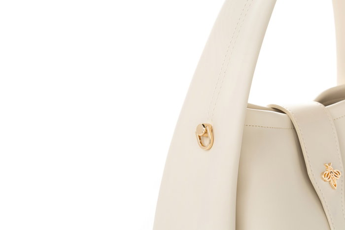 Lucky Bees Bolso Cruzado Crema